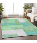 Addison Mayfield Green AMF941 - 8ft. Round Rug