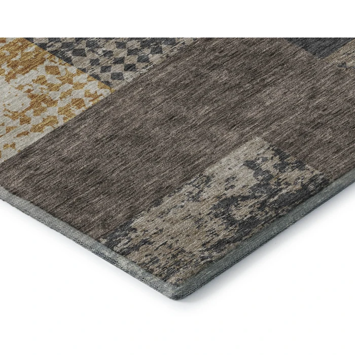 Addison Mayfield Brown AMF941 - 8ft. Round Rug