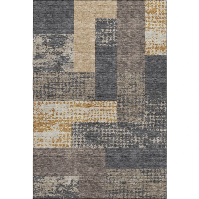 Addison Mayfield Brown AMF941 - 8ft. Round Rug