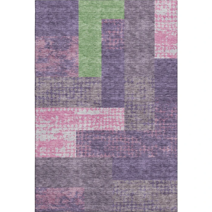 Addison Mayfield Purple AMF941 - 8ft. Round Rug