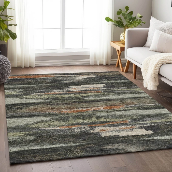 Addison Mayfield Gray AMF942 - 8ft. Round Rug