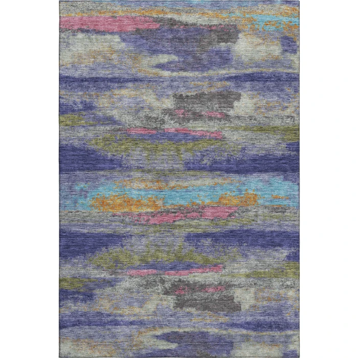 Addison Mayfield Purple AMF942 - 8ft. Round Rug
