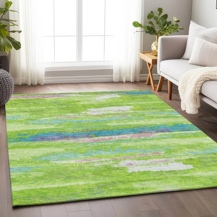 Addison Mayfield Green AMF942 - 8ft. Round Rug