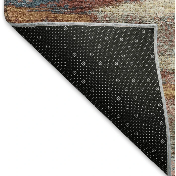 Addison Mayfield Orange AMF942 - 8ft. Round Rug