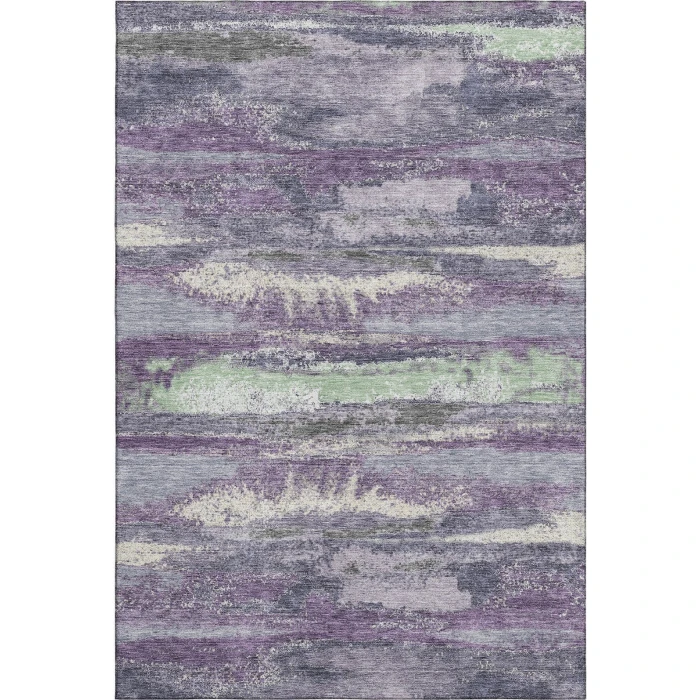 Addison Mayfield Purple AMF942 - 8ft. Round Rug