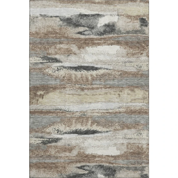 Addison Mayfield Brown AMF942 - 8ft. Round Rug