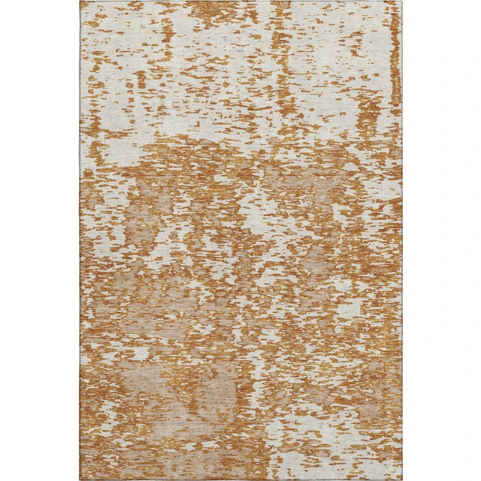 Addison Mayfield Orange AMF946 - 8ft. Round Rug