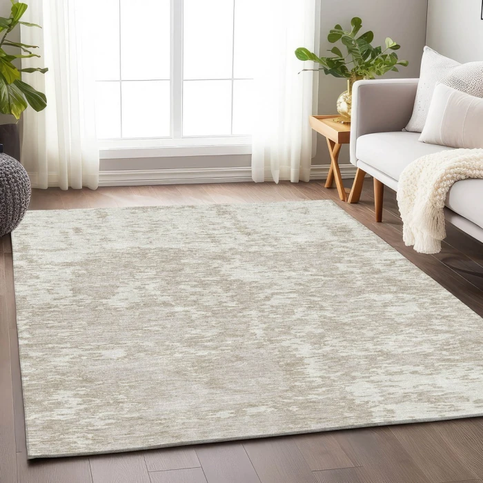 Addison Mayfield Ivory AMF946 - 8ft. Round Rug