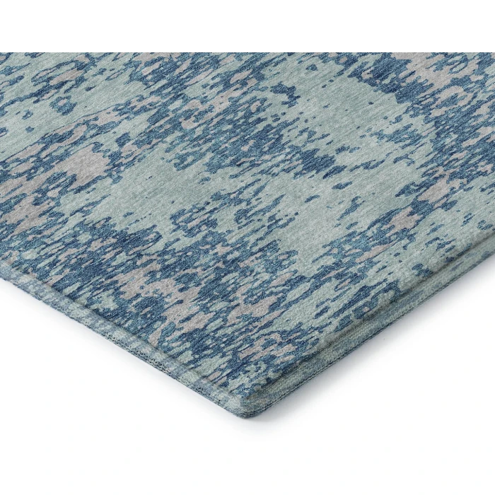 Addison Mayfield Teal AMF946 - 8ft. Round Rug