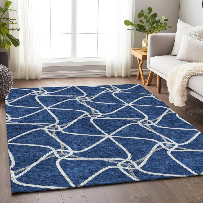 Addison Mayfield Blue AMF948 2ft. 3in. x 7ft. 6in. Rect. Rug