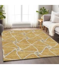 Addison Mayfield Gold AMF948 - 8ft. Round Rug
