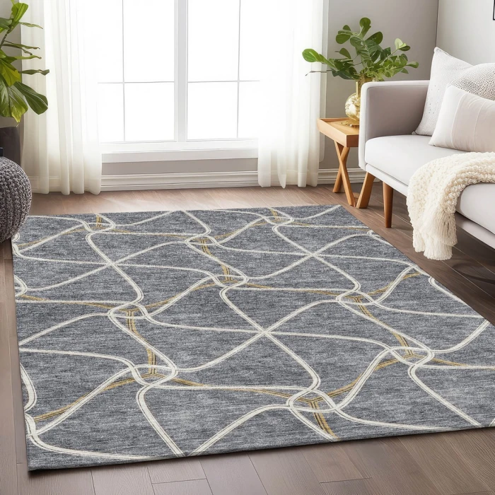Addison Mayfield Gray AMF948 8ft. x 10ft. Rect. Rug