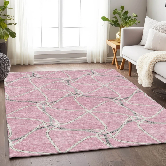 Addison Mayfield Pink AMF948 5ft. x 7ft. 6in. Rect. Rug