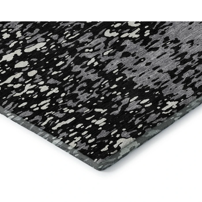 Addison Mayfield Black AMF949 - 8ft. Round Rug
