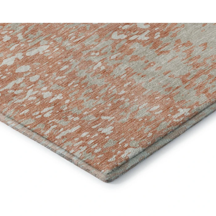 Addison Mayfield Orange AMF949 - 8ft. Round Rug
