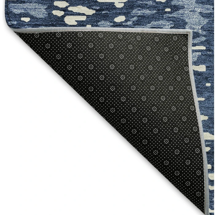 Addison Mayfield Blue AMF949 - 8ft. Round Rug
