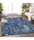 Addison Mayfield Blue AMF949 - 8ft. Round Rug