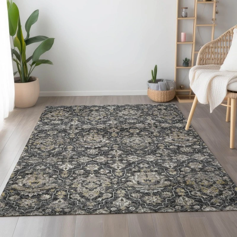 Addison Mayfield Gray AMF94 - 8ft. Round Rug