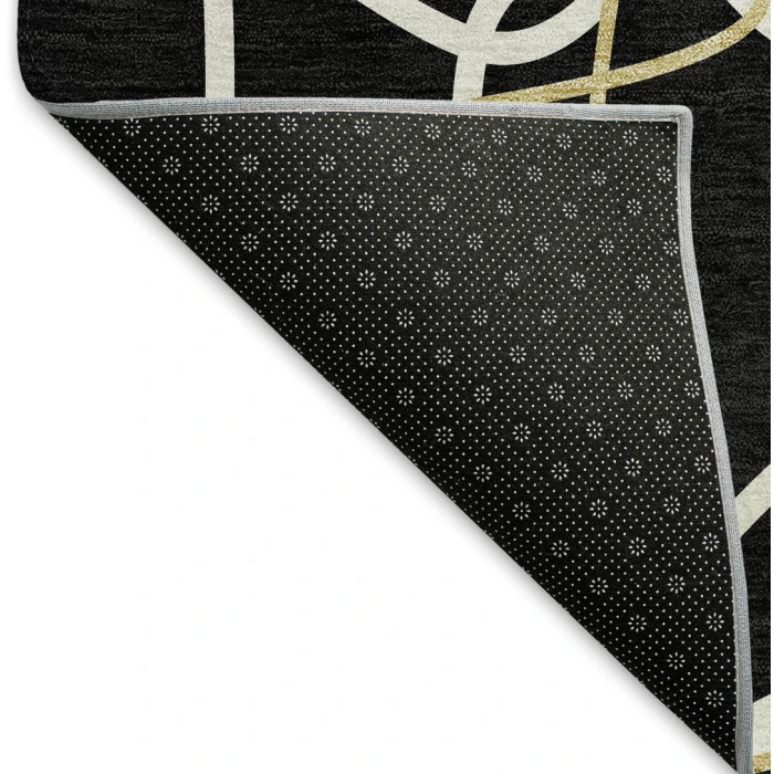 Addison Mayfield Black AMF950 - 8ft. Round Rug