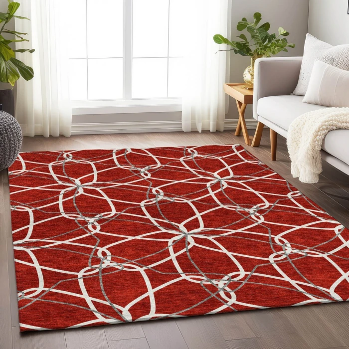 Addison Mayfield Red AMF950 8ft. x 10ft. Rect. Rug