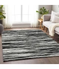 Addison Mayfield Black AMF951 - 8ft. Round Rug