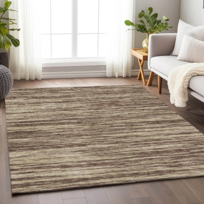 Addison Mayfield Brown AMF951 - 8ft. Round Rug