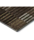 Addison Mayfield Brown AMF954 - 8ft. Round Rug