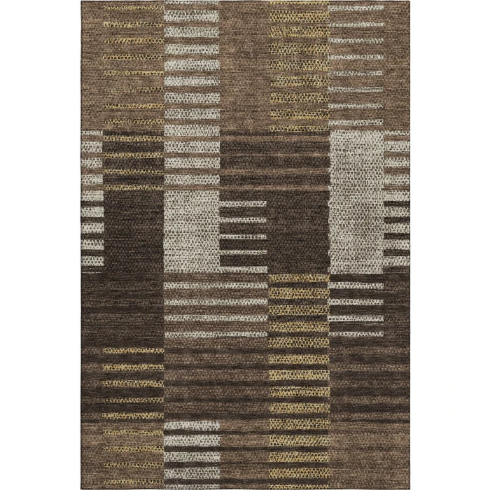 Addison Mayfield Brown AMF954 - 8ft. Round Rug