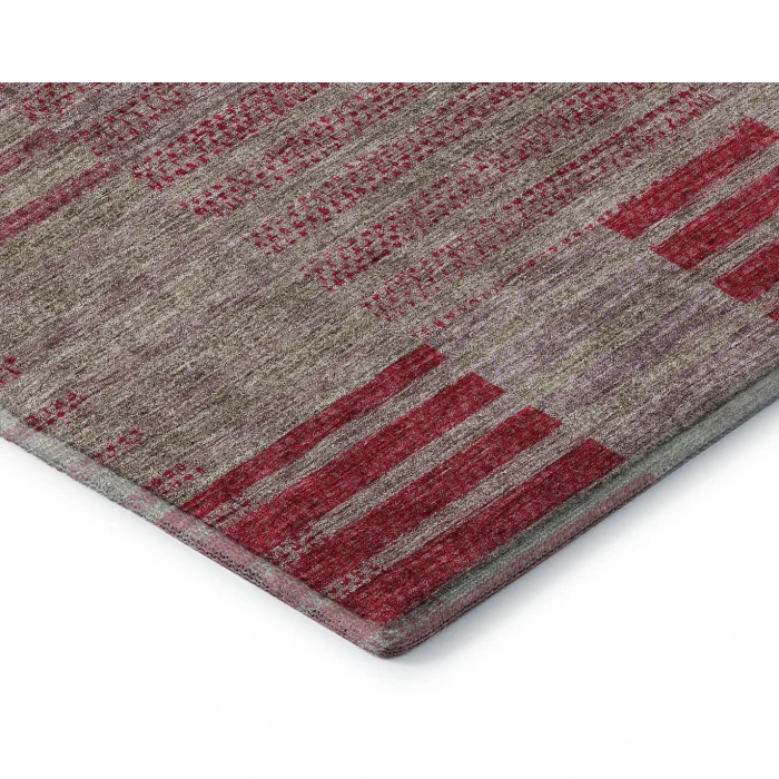 Addison Mayfield Red AMF954 - 8ft. Round Rug