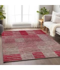 Addison Mayfield Red AMF954 - 8ft. Round Rug