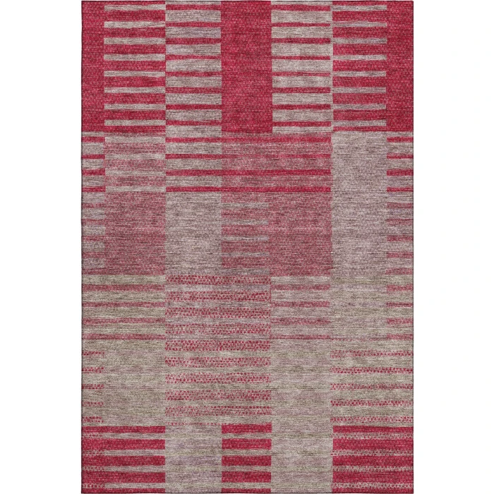 Addison Mayfield Red AMF954 - 8ft. Round Rug
