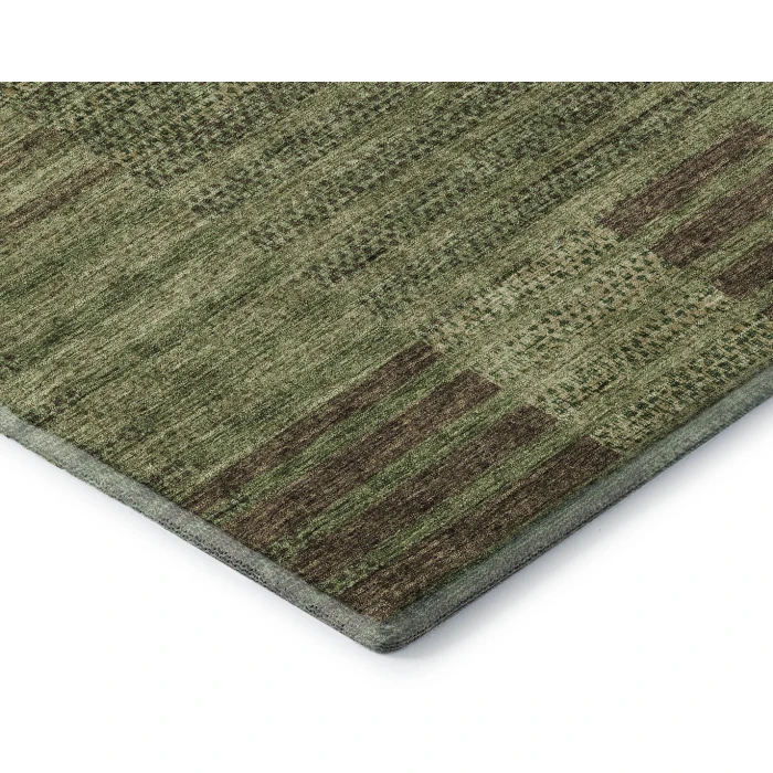 Addison Mayfield Brown AMF954 - 8ft. Round Rug