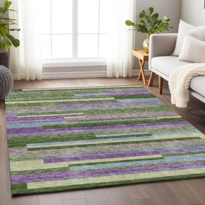 Addison Mayfield Green AMF956 9ft. x 12ft. Rect. Rug