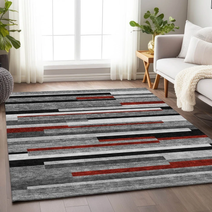 Addison Mayfield Gray AMF956 - 8ft. Round Rug