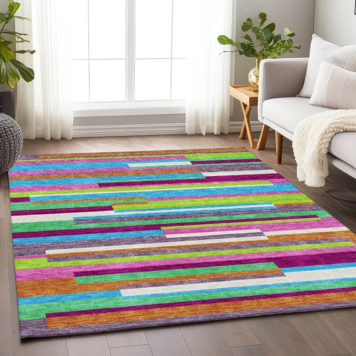 Addison Mayfield Purple AMF956 8ft. x 10ft. Rect. Rug