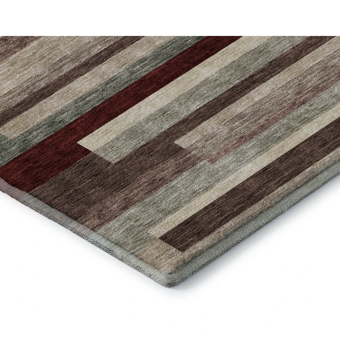 Addison Mayfield Red AMF956 - 8ft. Round Rug