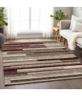 Addison Mayfield Red AMF956 - 8ft. Round Rug