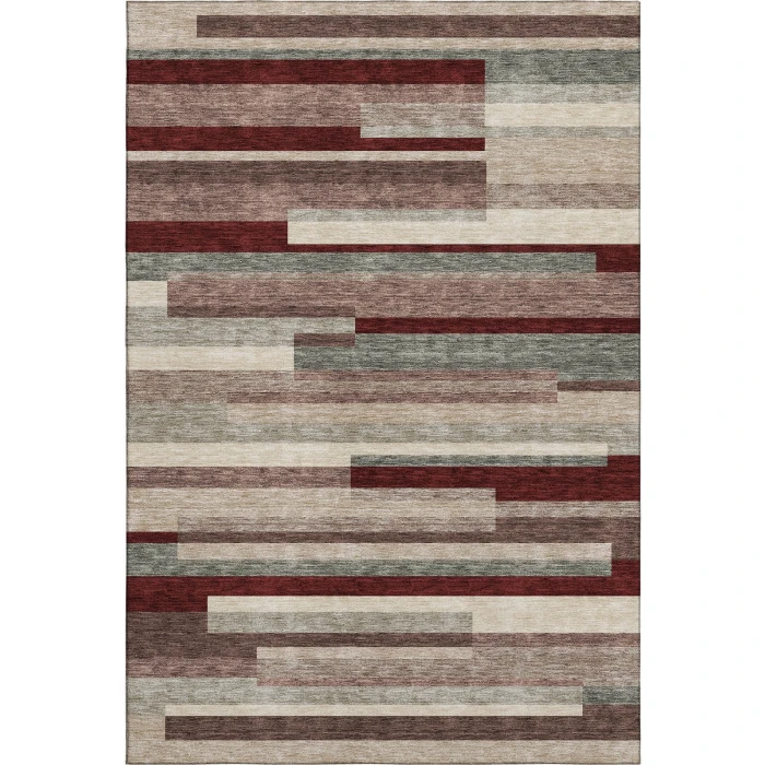 Addison Mayfield Red AMF956 - 8ft. Round Rug