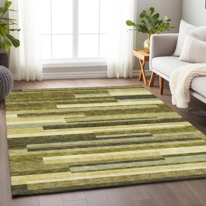 Addison Mayfield Green AMF956 - 8ft. Round Rug