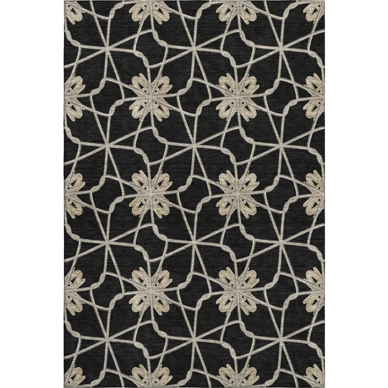 Addison Mayfield Black AMF958 5ft. x 7ft. 6in. Rect. Rug
