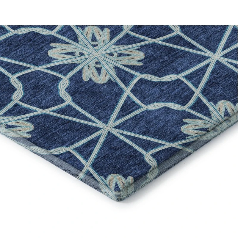 Addison Mayfield Blue AMF958 - 8ft. Round Rug