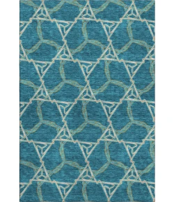 Addison Mayfield Teal AMF959 - 8ft. Round Rug