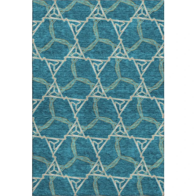 Addison Mayfield Teal AMF959 5ft. x 7ft. 6in. Rect. Rug