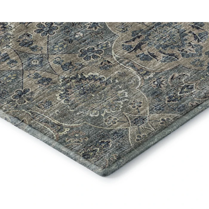 Addison Mayfield Blue AMF95 - 8ft. Round Rug