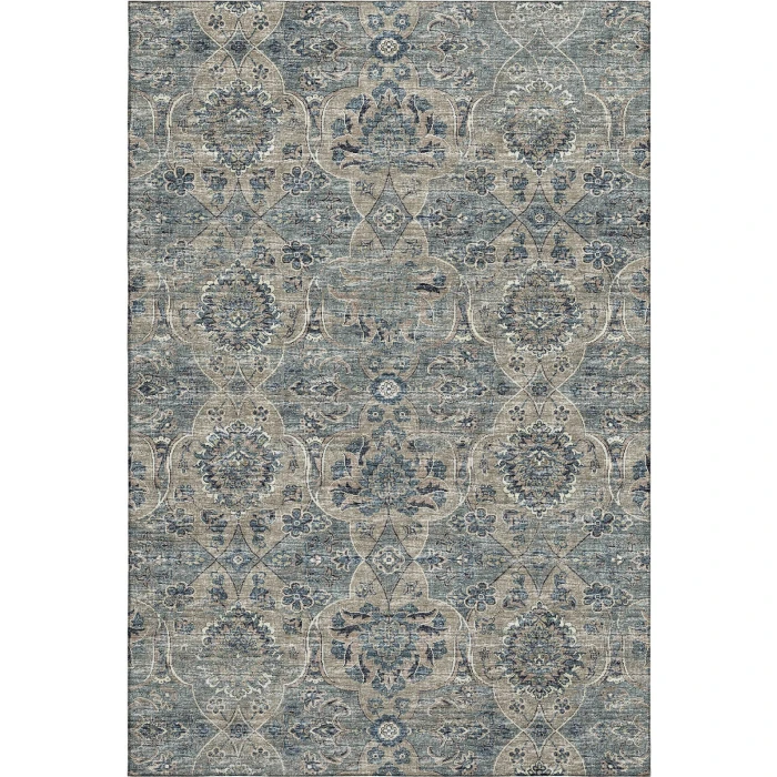 Addison Mayfield Blue AMF95 - 8ft. Round Rug