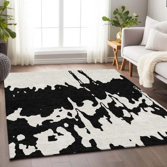 Addison Mayfield Black AMF961 - 8ft. Round Rug