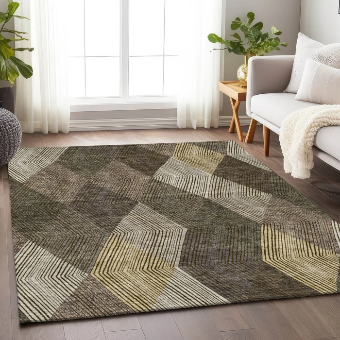 Addison Mayfield Brown AMF962 9ft. x 12ft. Rect. Rug