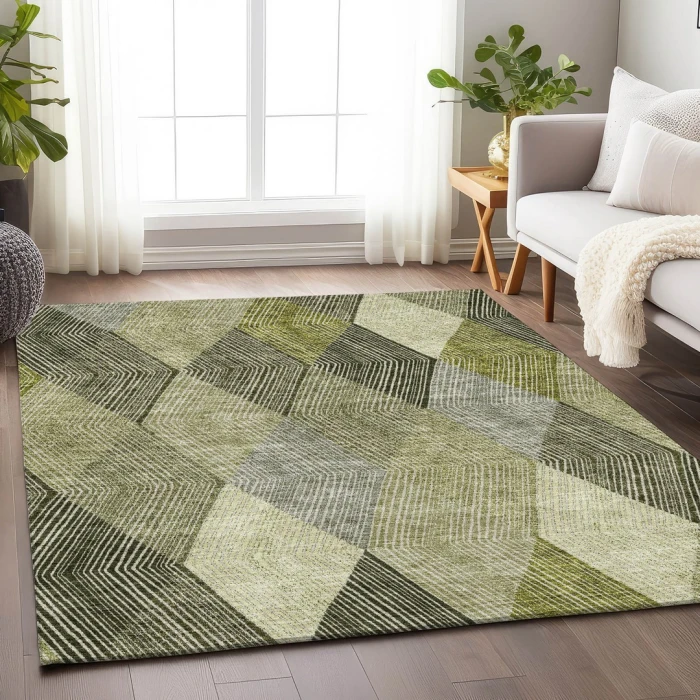 Addison Mayfield Green AMF962 5ft. x 7ft. 6in. Rect. Rug