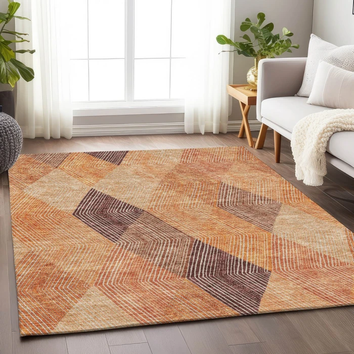Addison Mayfield Orange AMF962 9ft. x 12ft. Rect. Rug