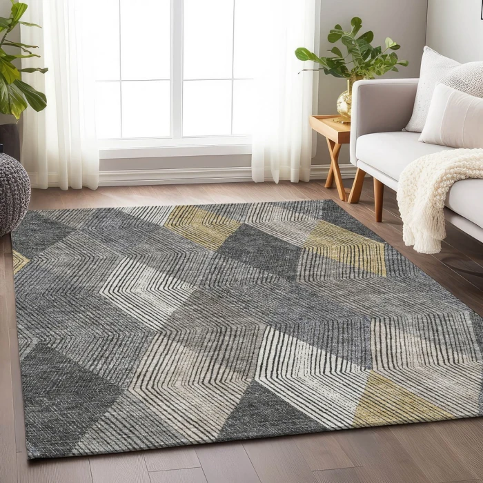 Addison Mayfield Gray AMF962 9ft. x 12ft. Rect. Rug